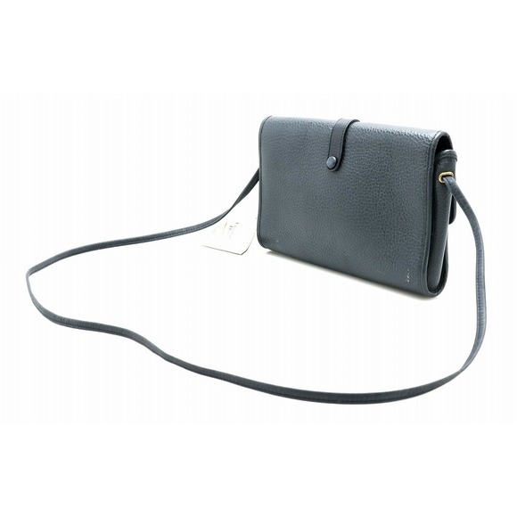 Dior  Christian Navy Shoulder Bag Leather - Picture 1 of 9